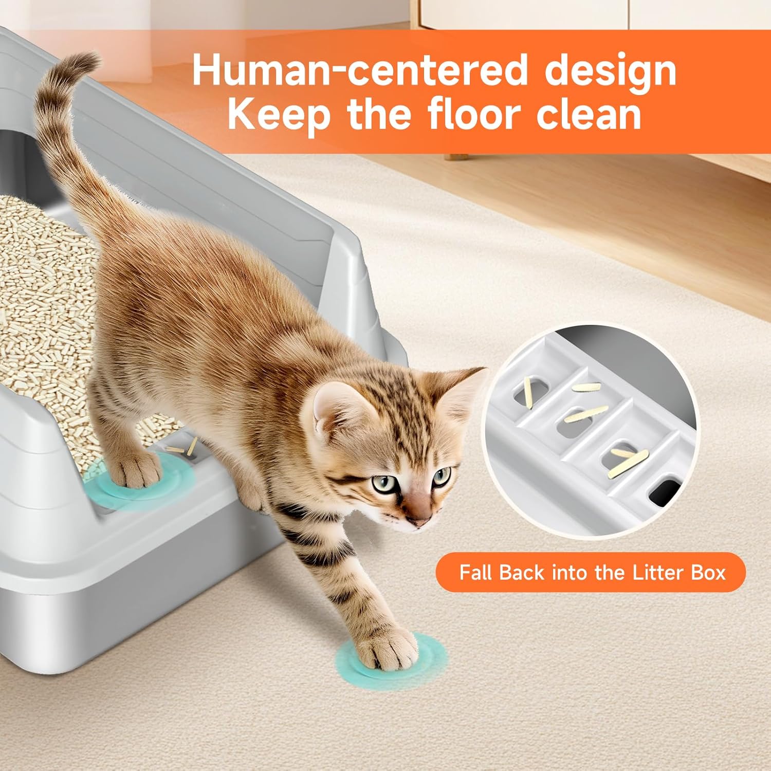 Small Open Stainless Steel Litter Box